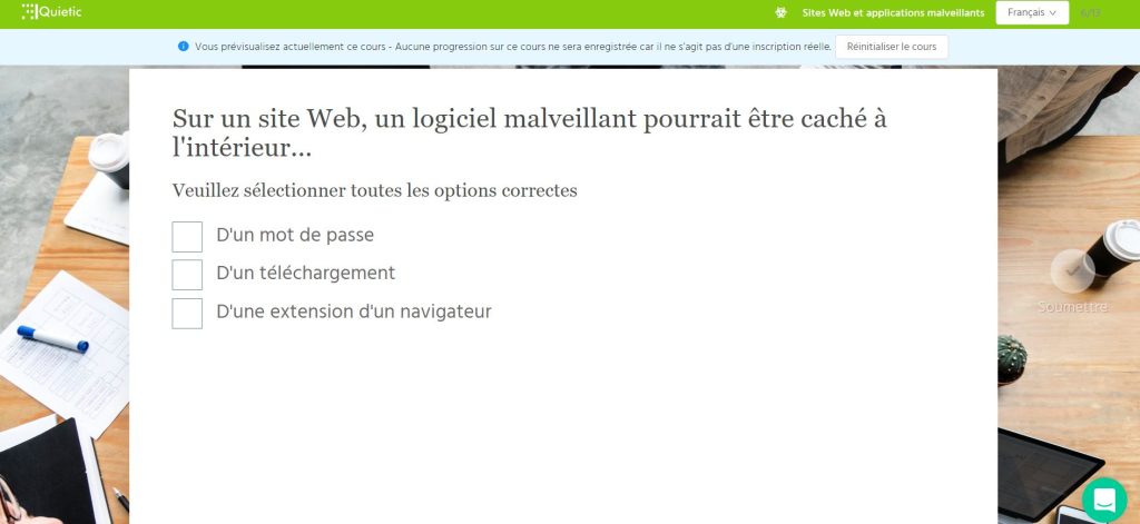 cours de sensibilisation,cybersécurité,gratuit