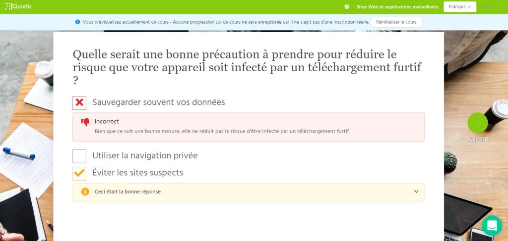 cours de sensibilisation,cybersécurité,gratuit