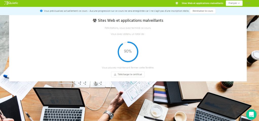 cours de sensibilisation,cybersécurité,gratuit